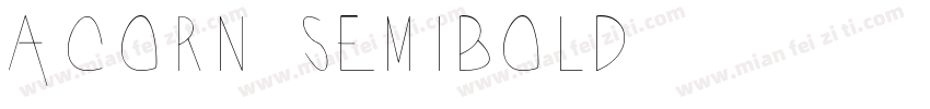 Acorn SemiBold字体转换